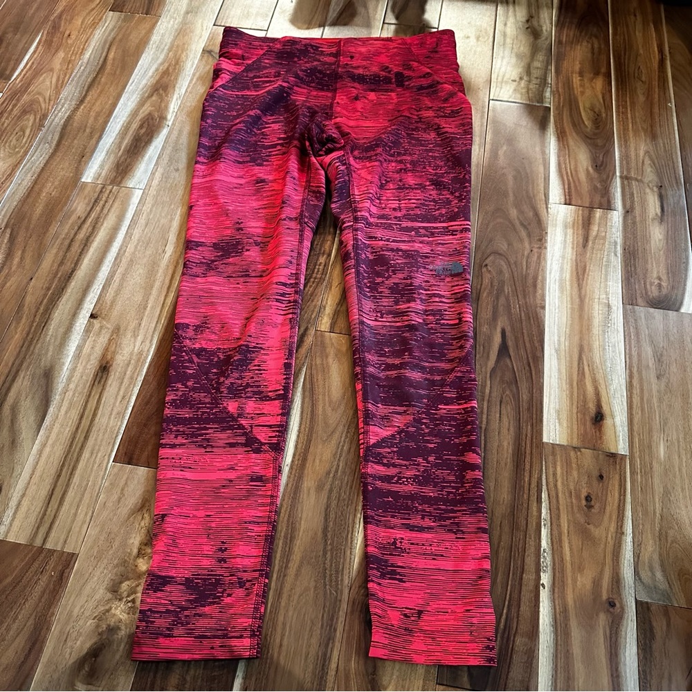 The North Face Red & Black Patterned Leggings